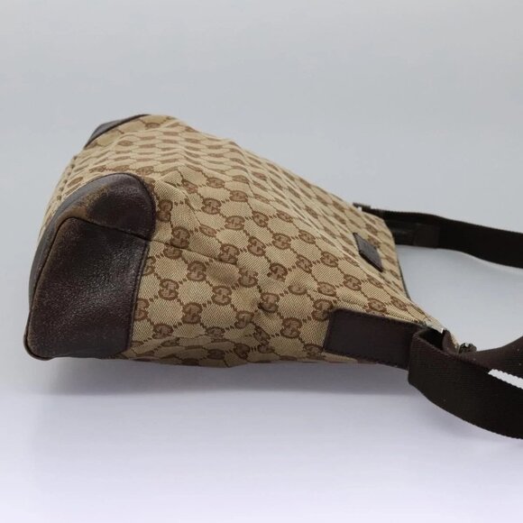 GUCCI GG Canvas Shoulder Bag Beige 110054 Auth ep8114 - Picture 5 of 14